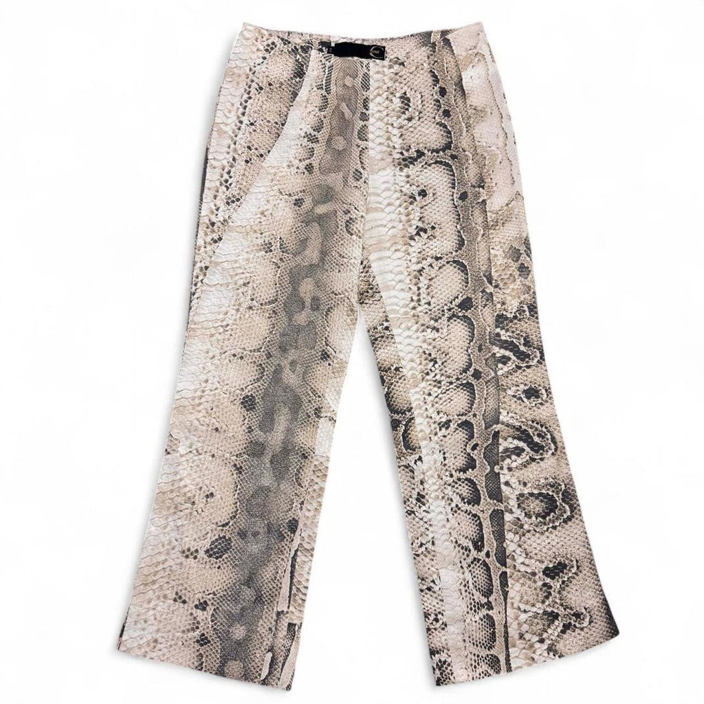Snakeskin print capris