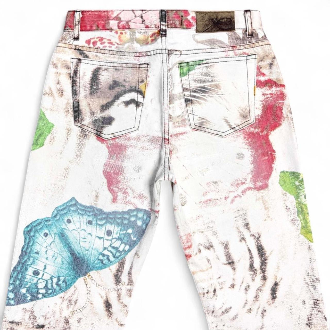 Butterfly print capris