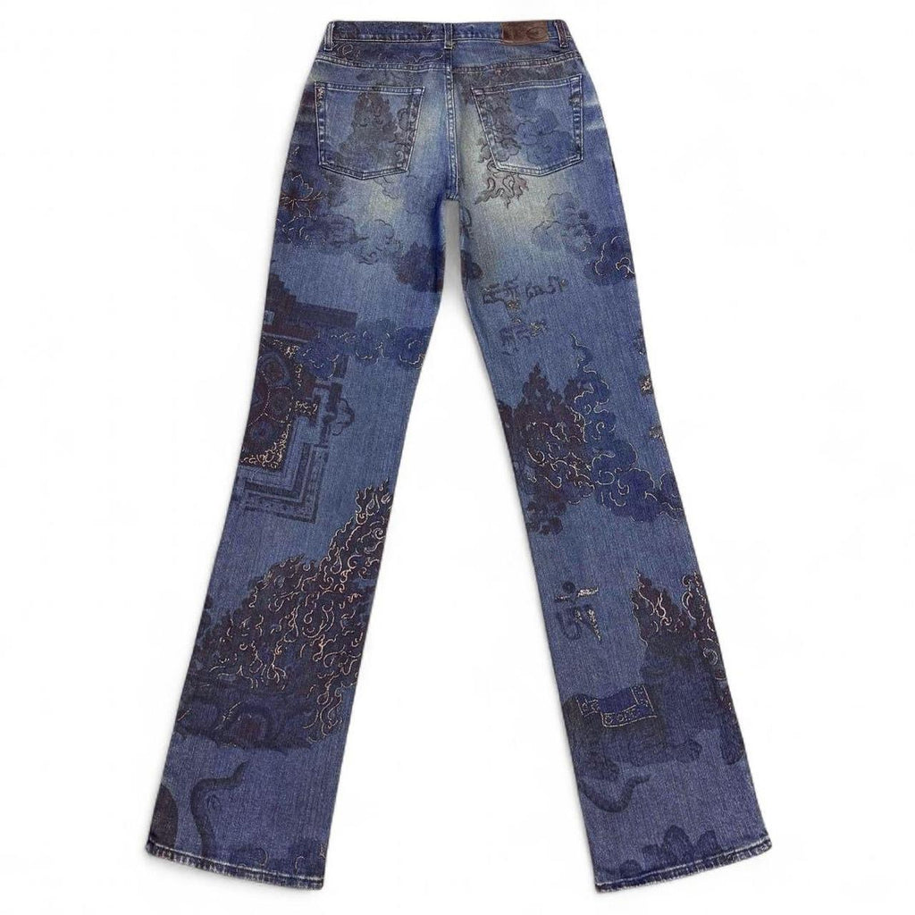 Yantra mandala print jeans (SS2005 collection)