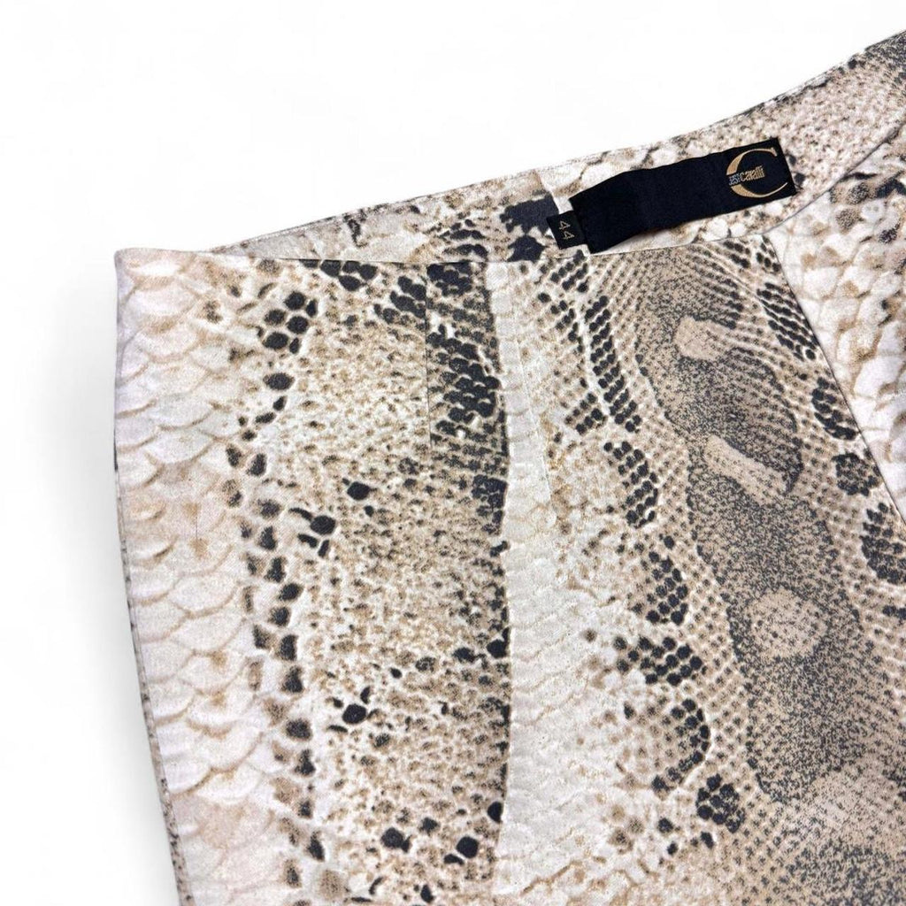Snakeskin print capris