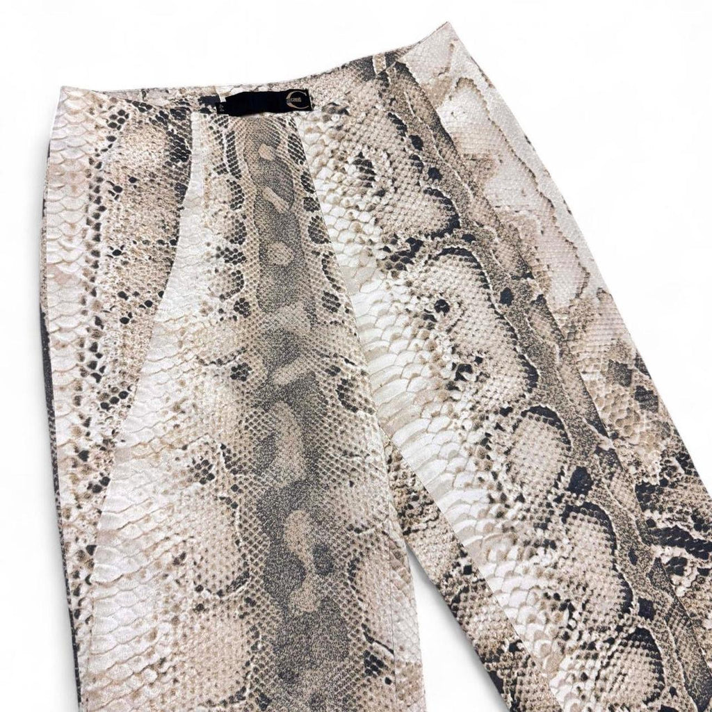 Snakeskin print capris