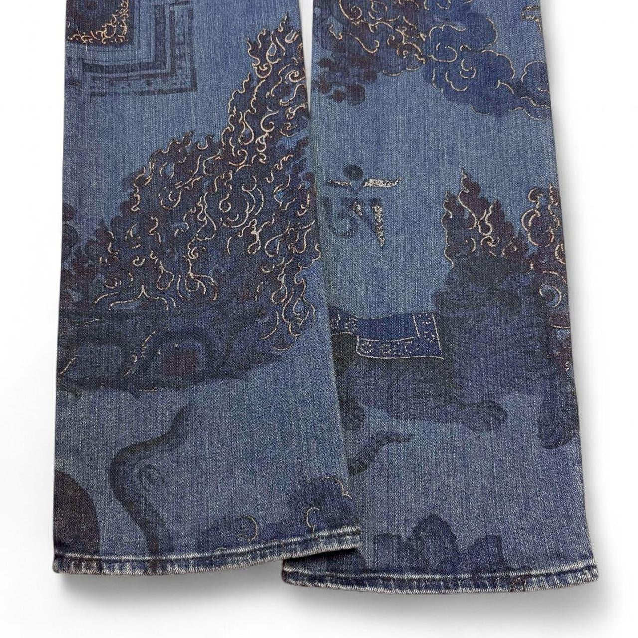 Yantra mandala print jeans (SS2005 collection)