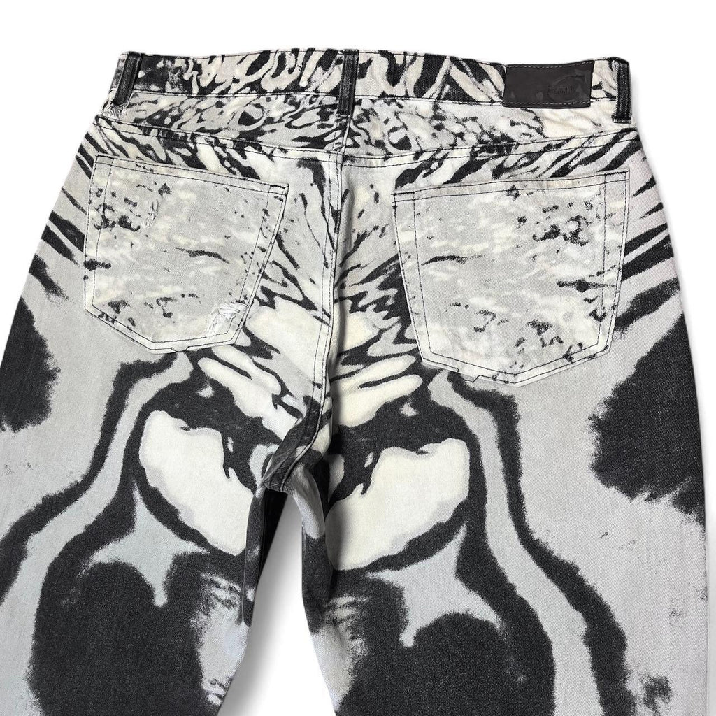 Hallucination ripple print jeans (SS2002 collection)