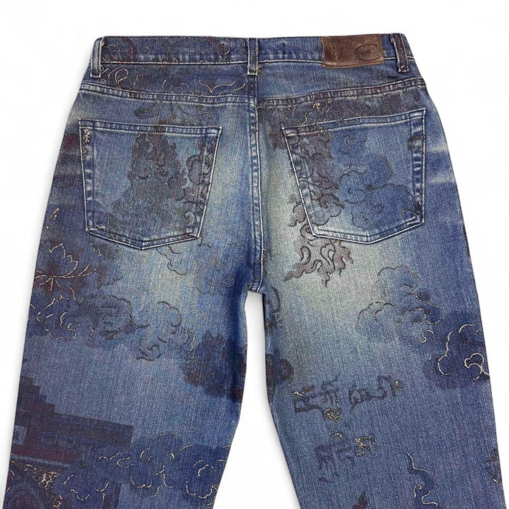 Yantra mandala print jeans (SS2005 collection)