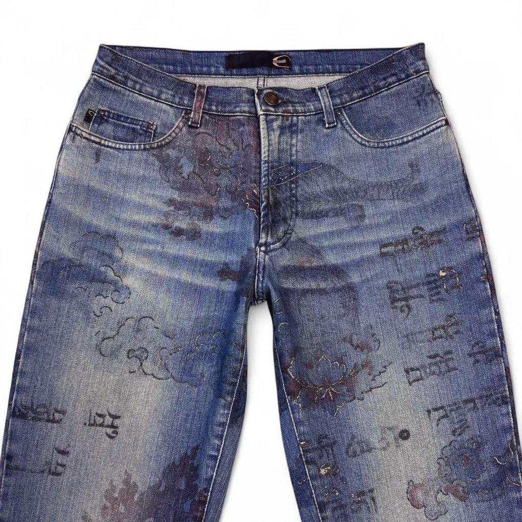 Yantra mandala print jeans (SS2005 collection)