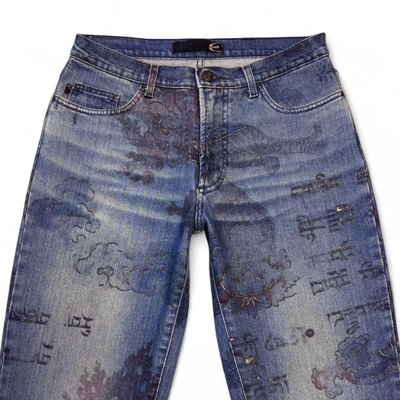 Yantra mandala print jeans (SS2005 collection)