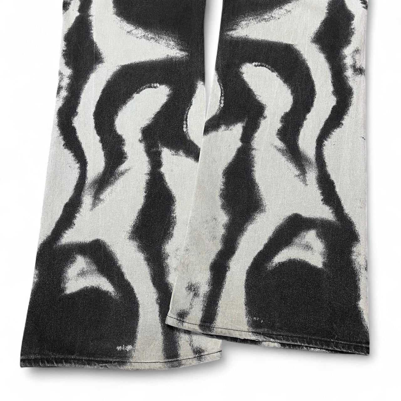 Hallucination ripple print jeans (SS2002 collection)