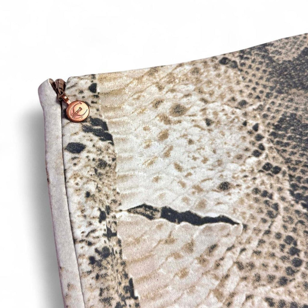 Snakeskin print capris