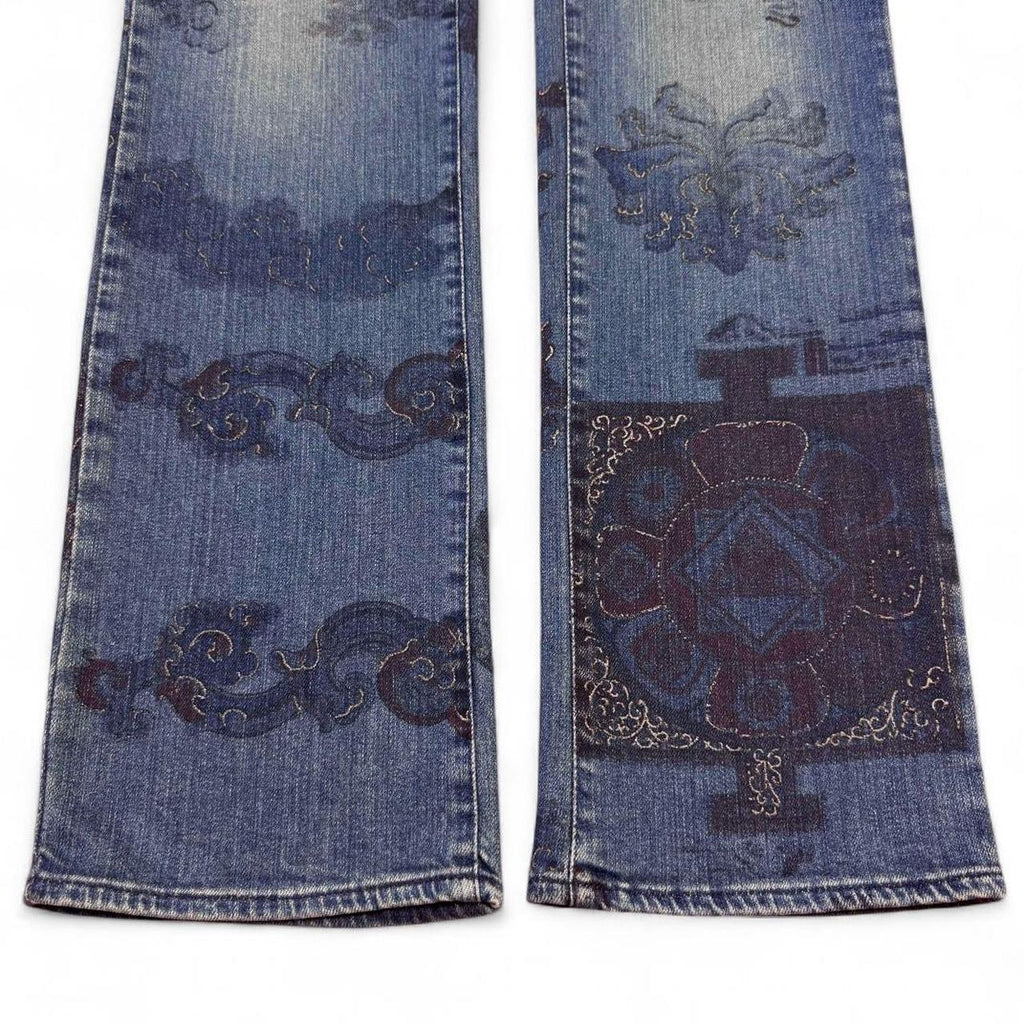Yantra mandala print jeans (SS2005 collection)