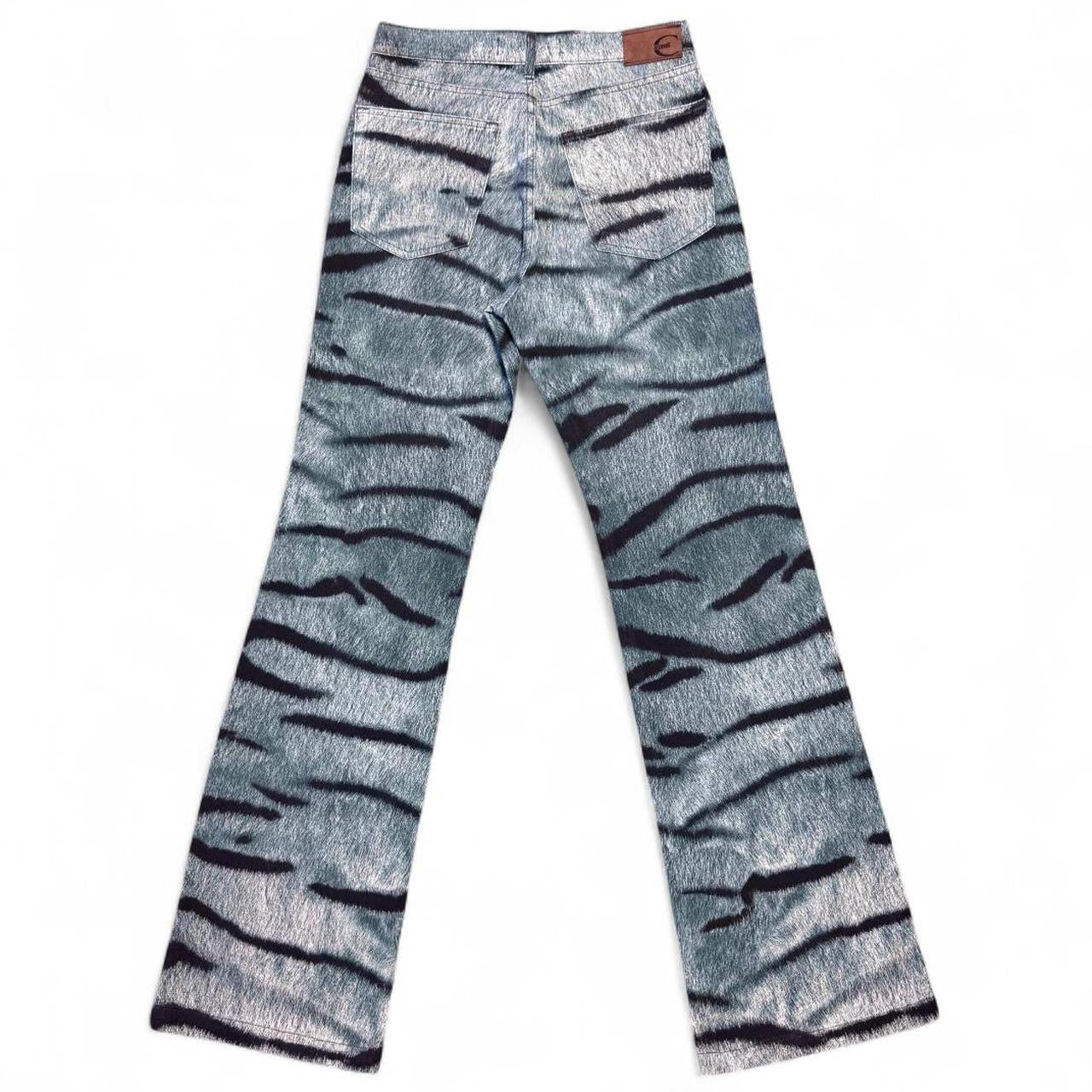 Tiger fur print jeans