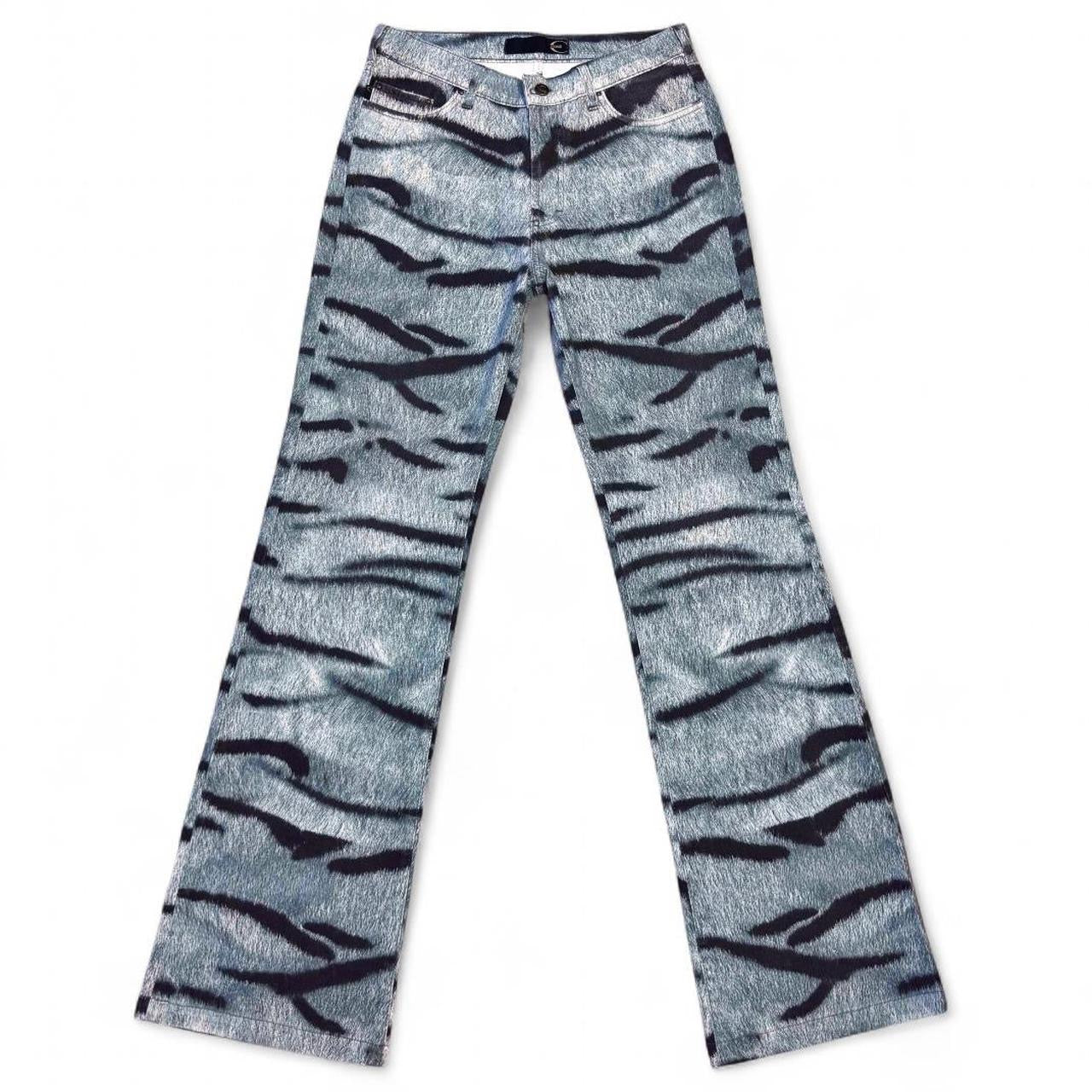 Tiger fur print jeans