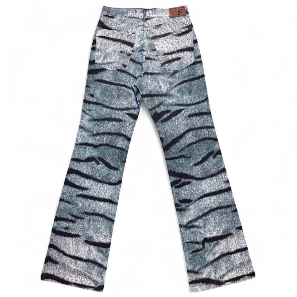 Tiger fur print jeans