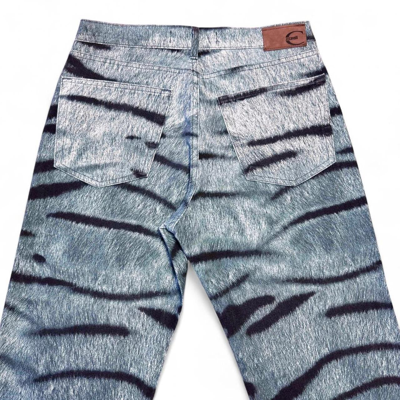 Tiger fur print jeans