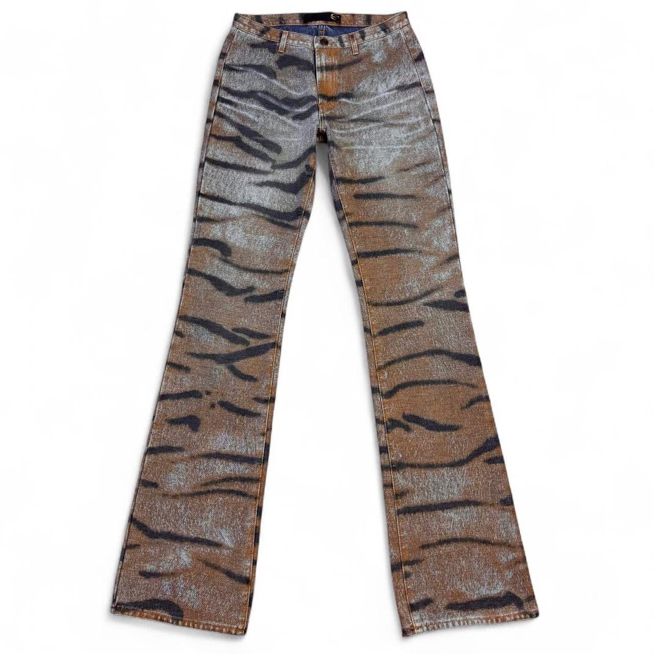 Archival tiger print flares
