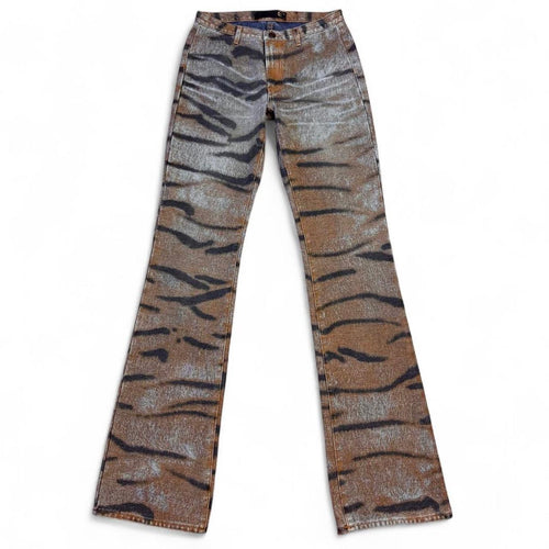 Archival tiger print flares