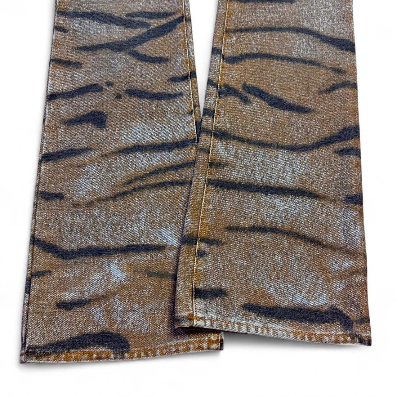 Archival tiger print flares