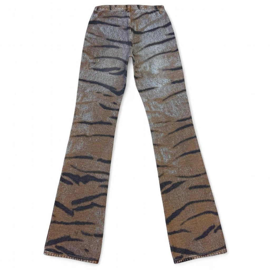 Archival tiger print flares