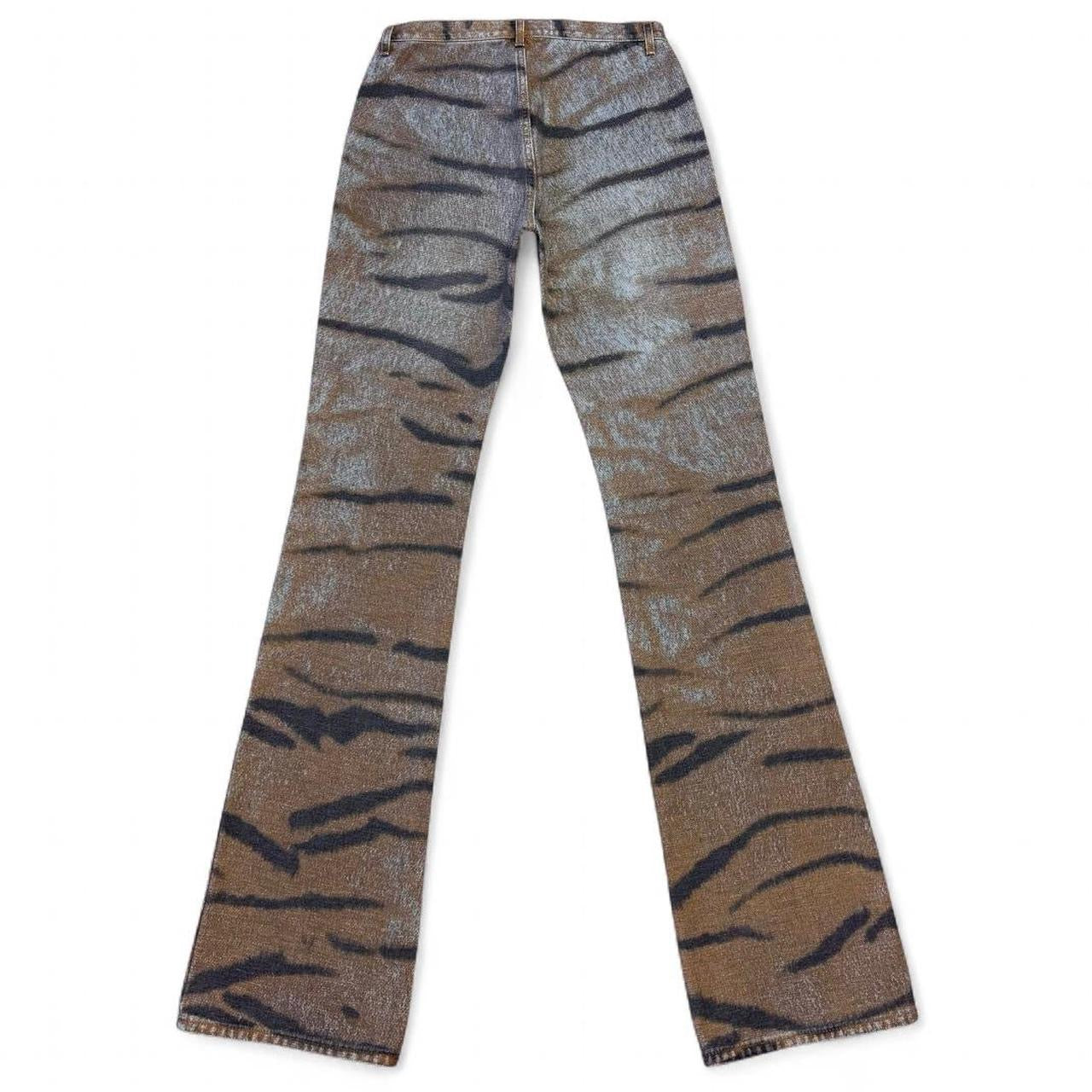 Archival tiger print flares