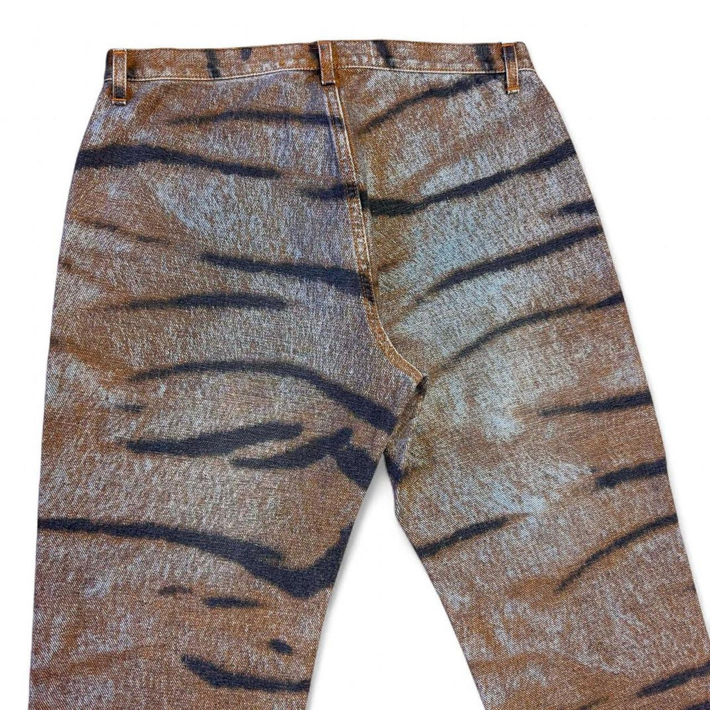 Archival tiger print flares