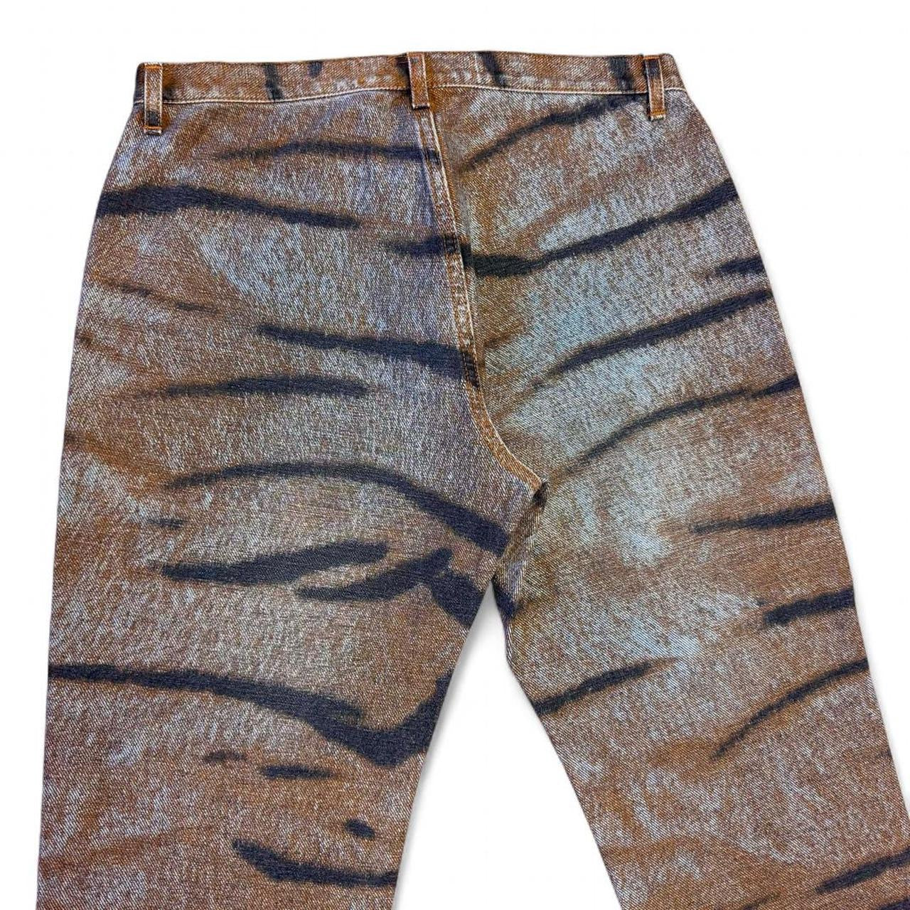 Archival tiger print flares