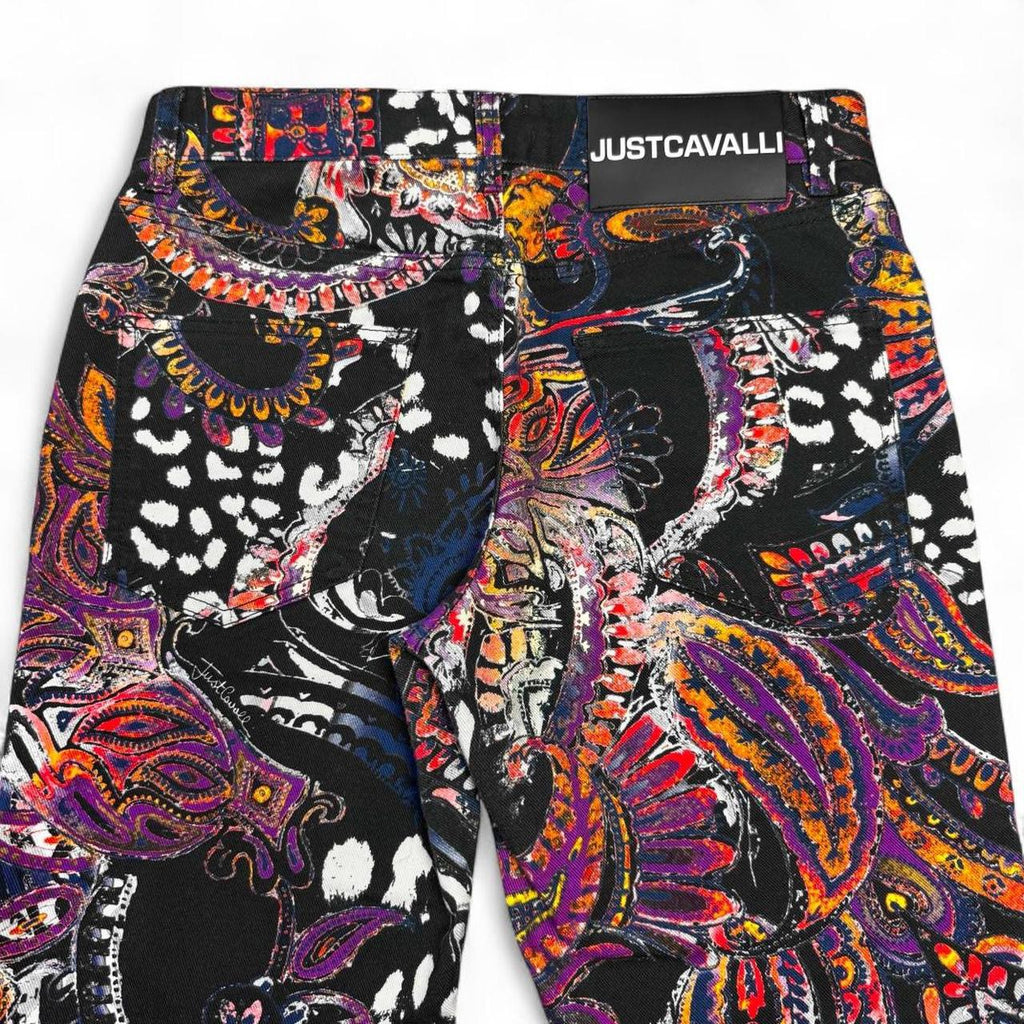 Jewel tone paisley jeans