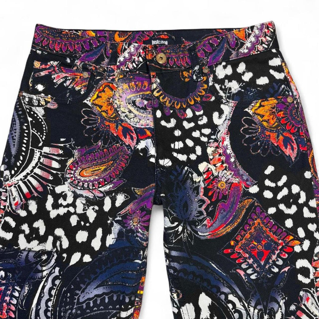 Jewel tone paisley jeans