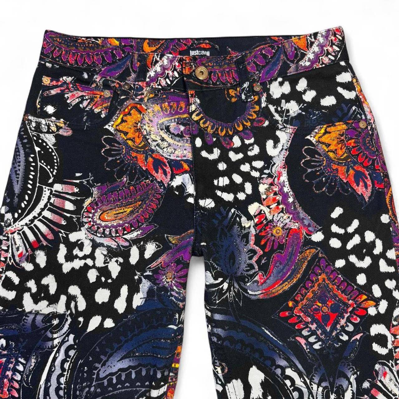 Jewel tone paisley jeans