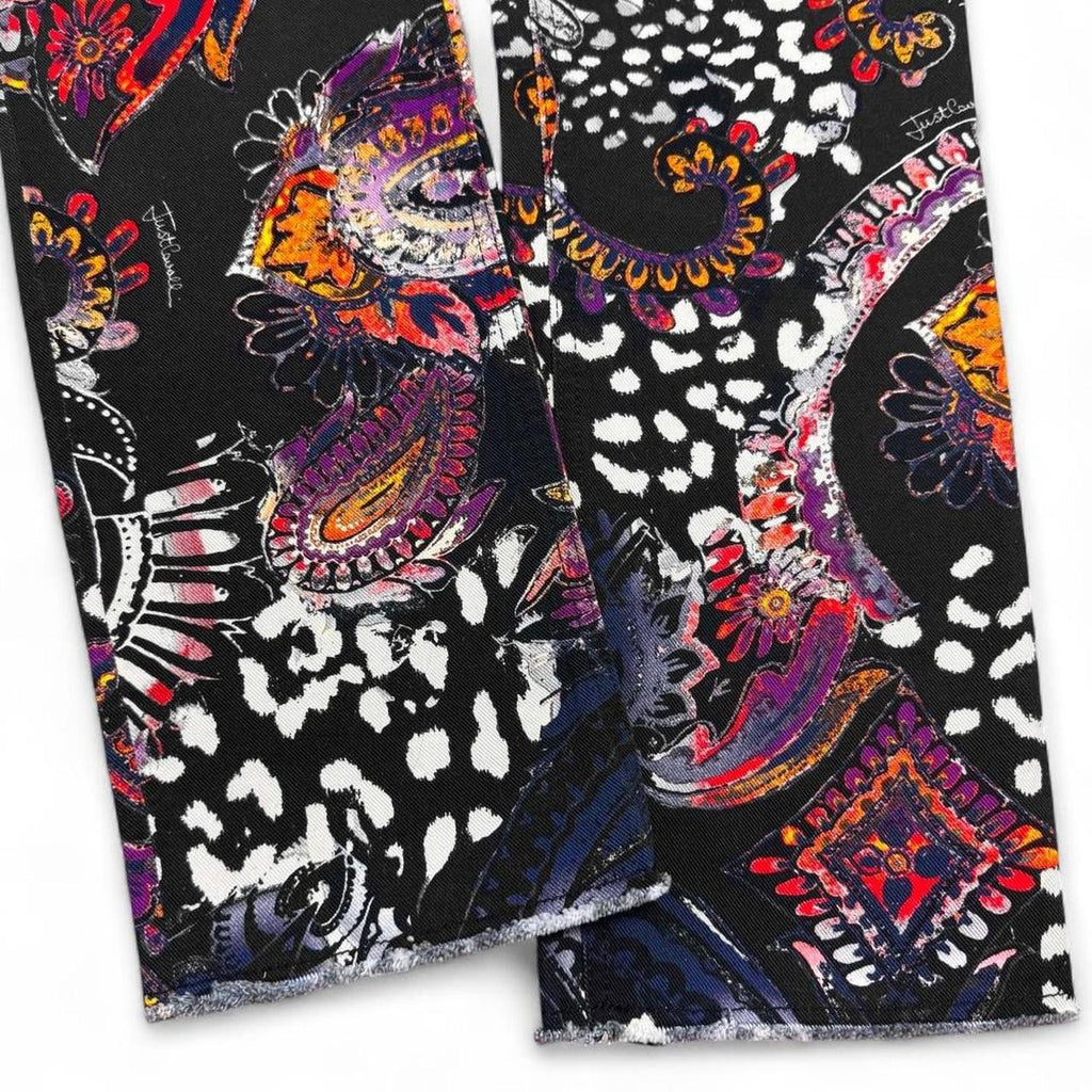Jewel tone paisley jeans
