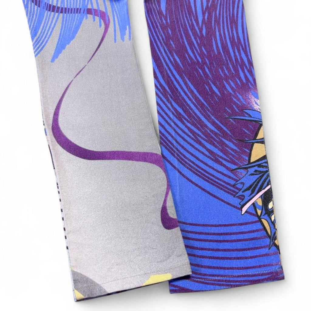 Multicolor manga print jeans