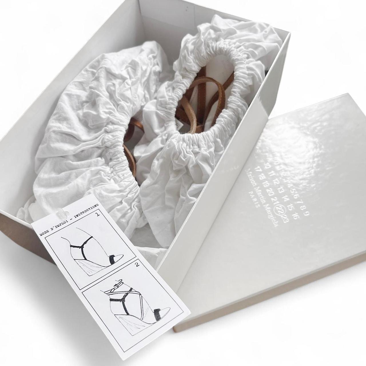 Two-tone swirl wood wedge heels (US 7)