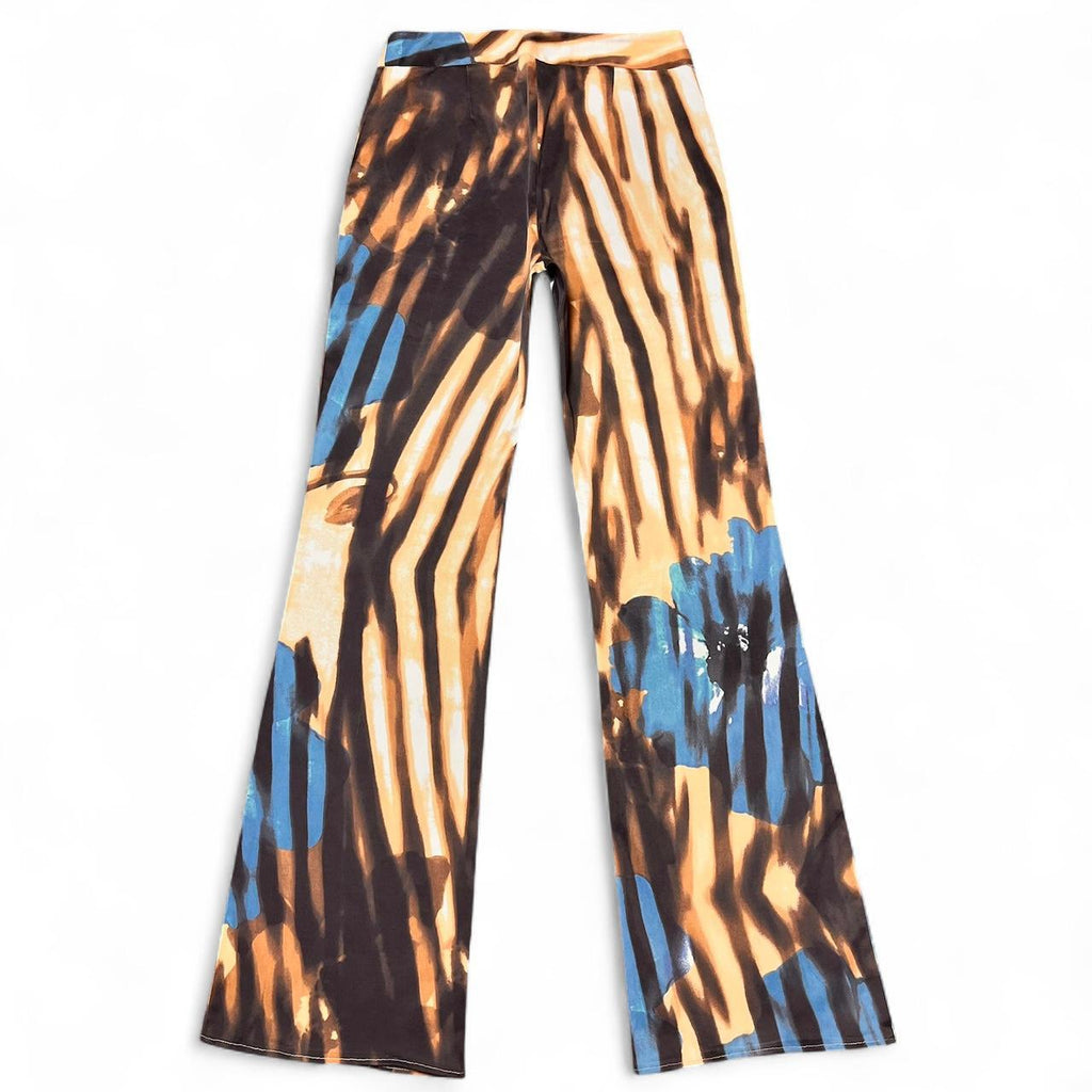 SS2002 Hallucination flower shadow trousers