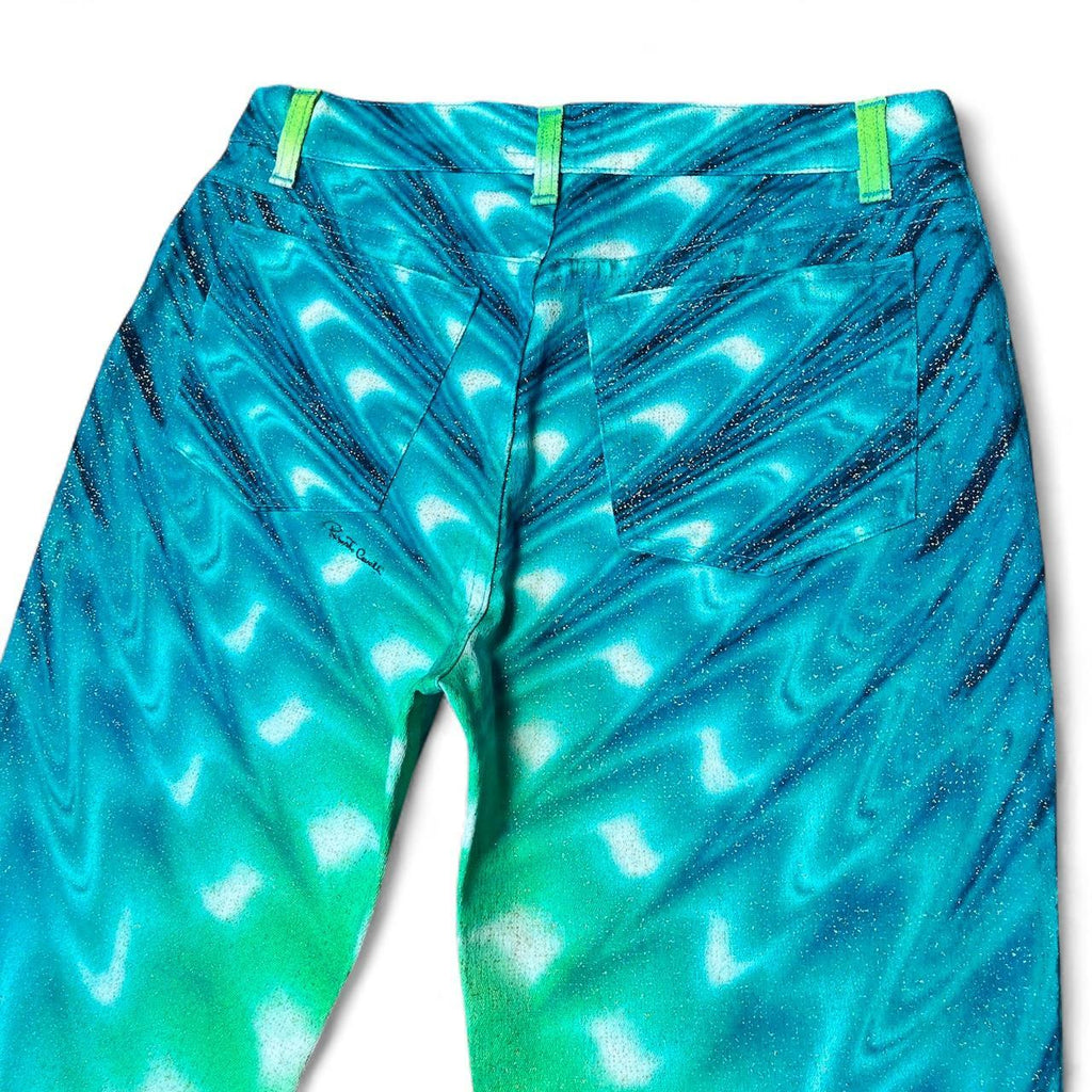 SS2001 Aqua ripple jeans