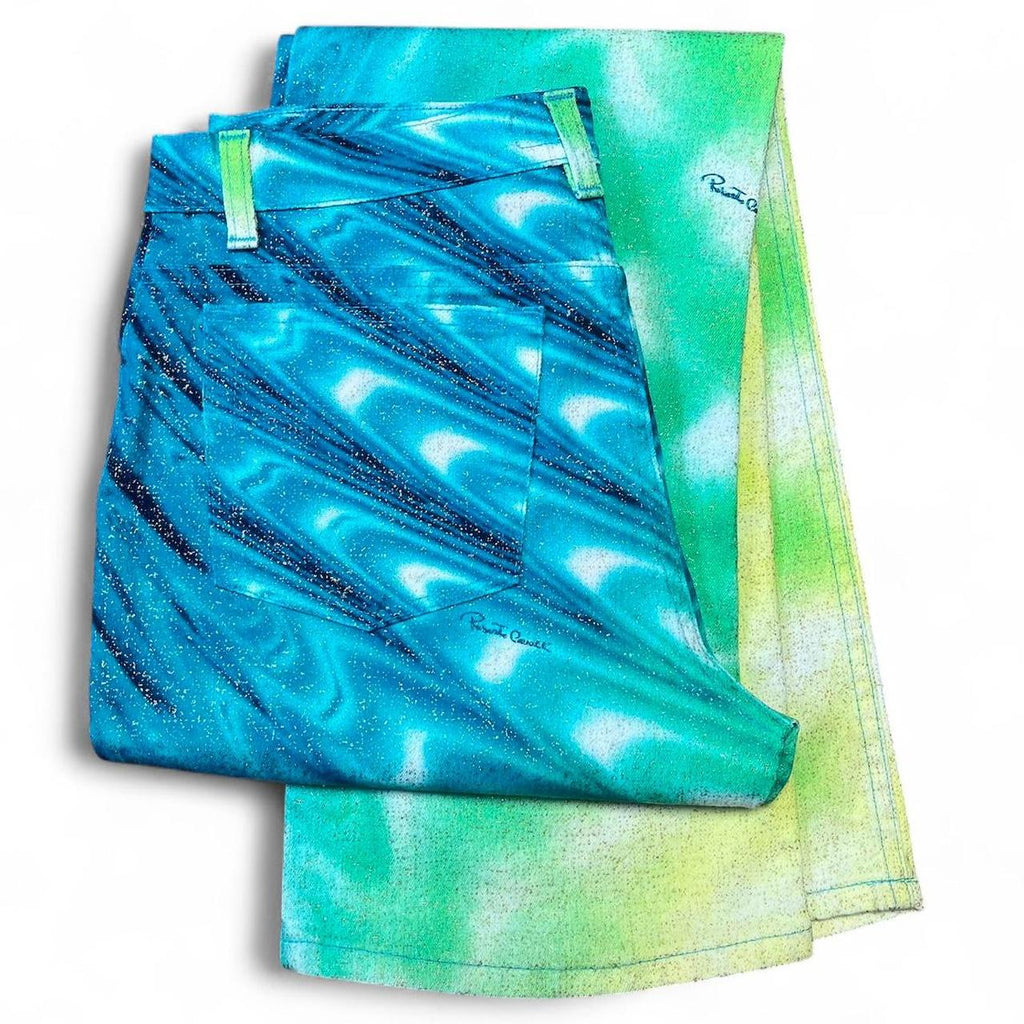 SS2001 Aqua ripple jeans