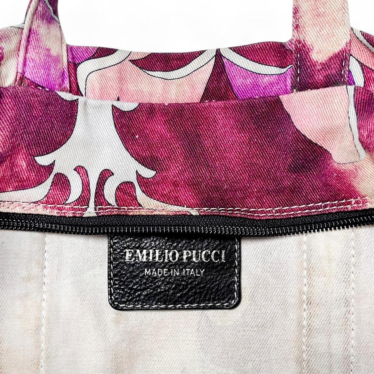 Tie-dye print denim weekender bag