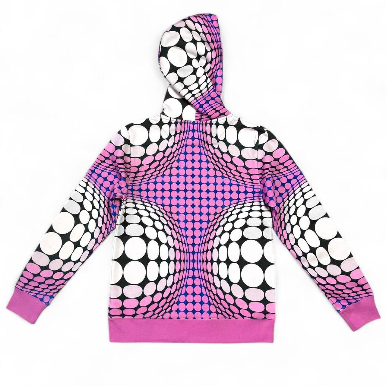Optical illusion print hoodie