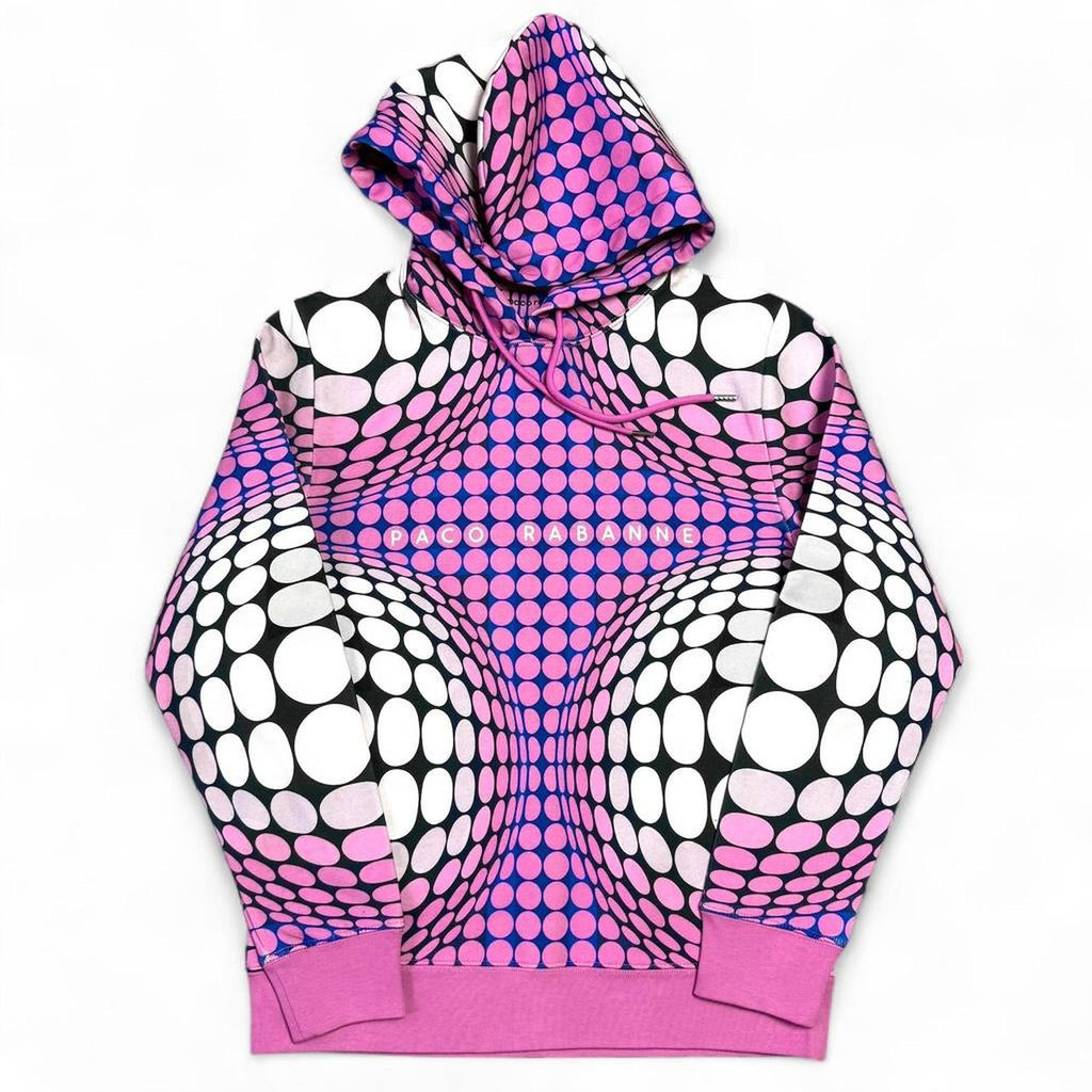 Optical illusion print hoodie