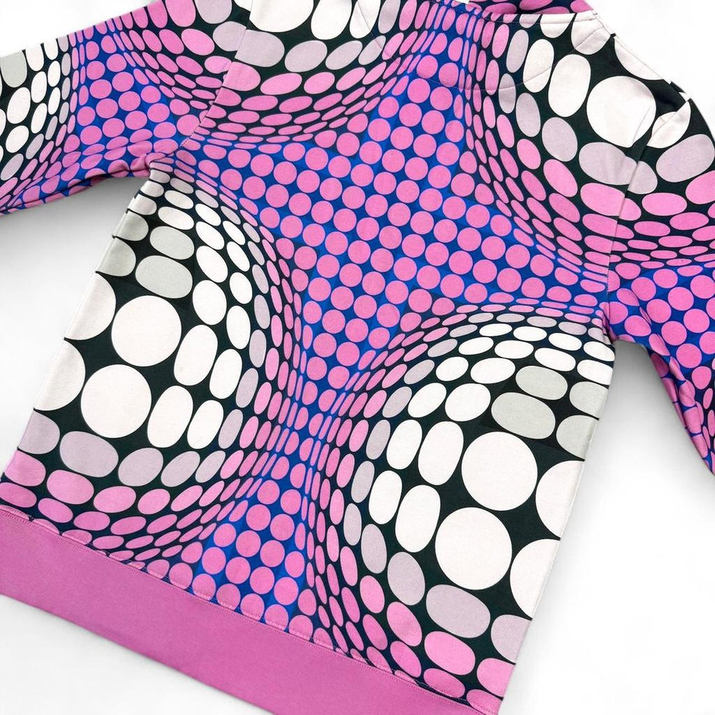 Optical illusion print hoodie