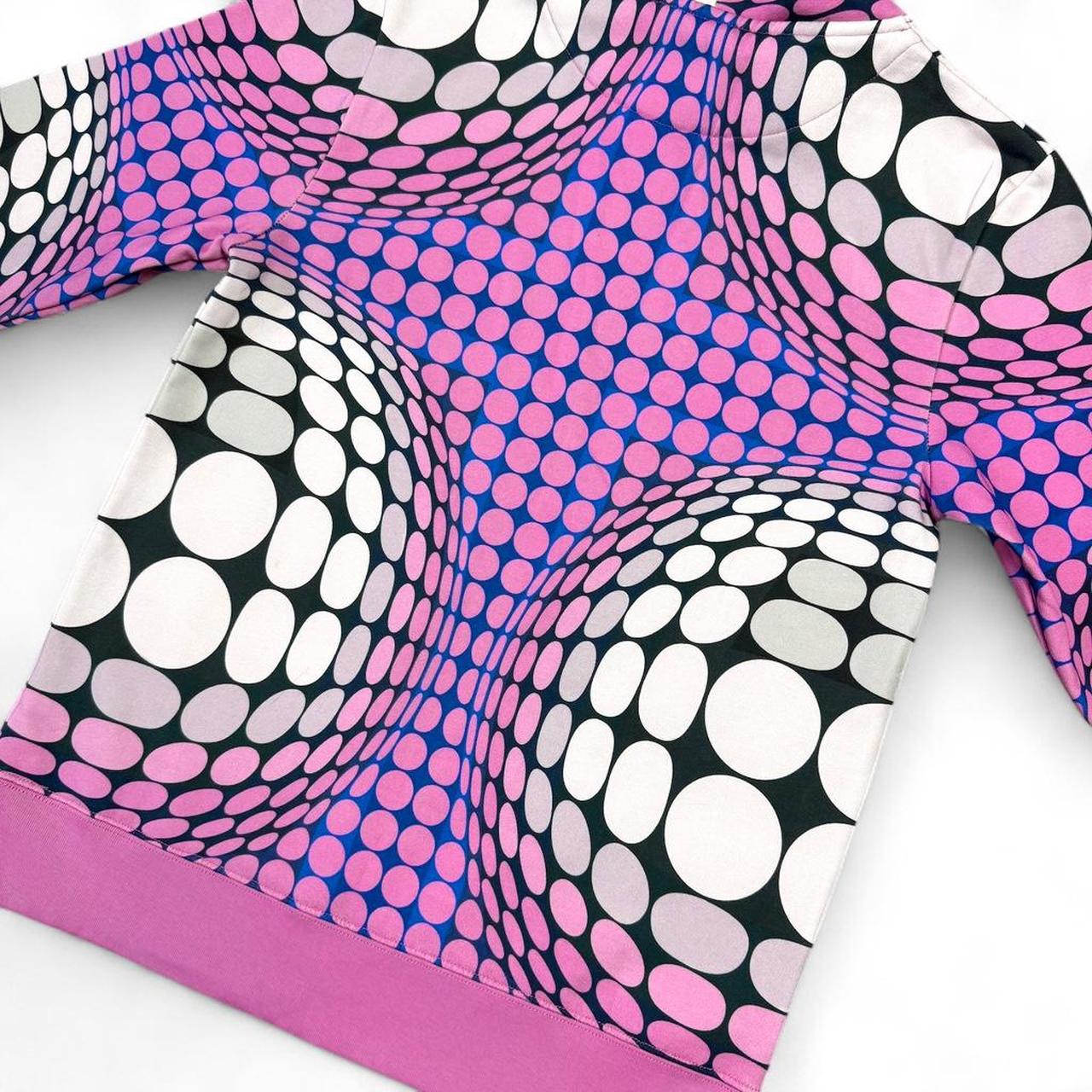 Optical illusion print hoodie