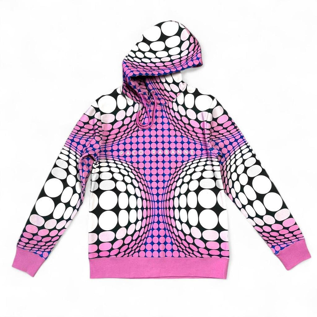 Optical illusion print hoodie