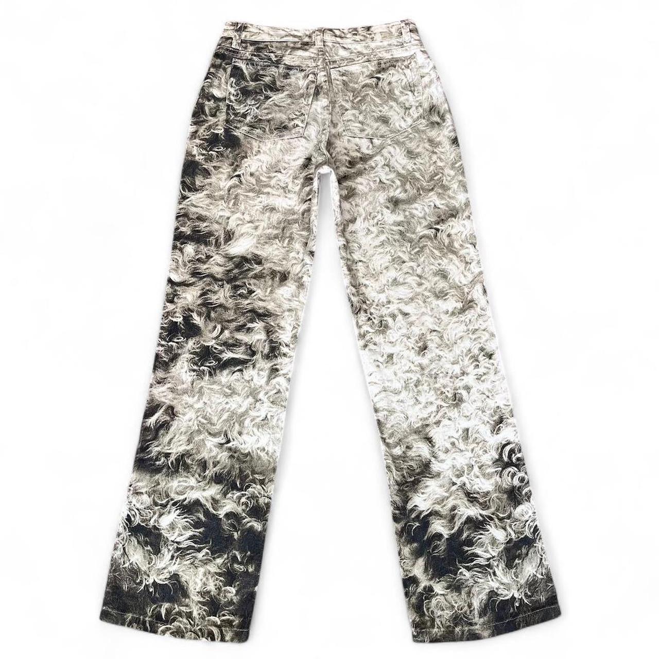 Shearling fur print jeans (FW1998 collection)