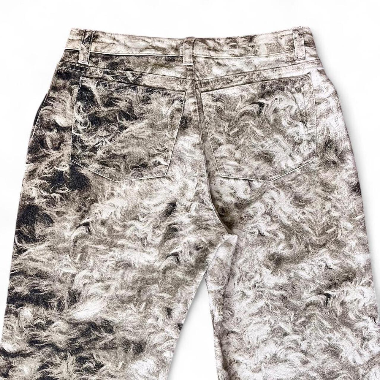 Shearling fur print jeans (FW1998 collection)