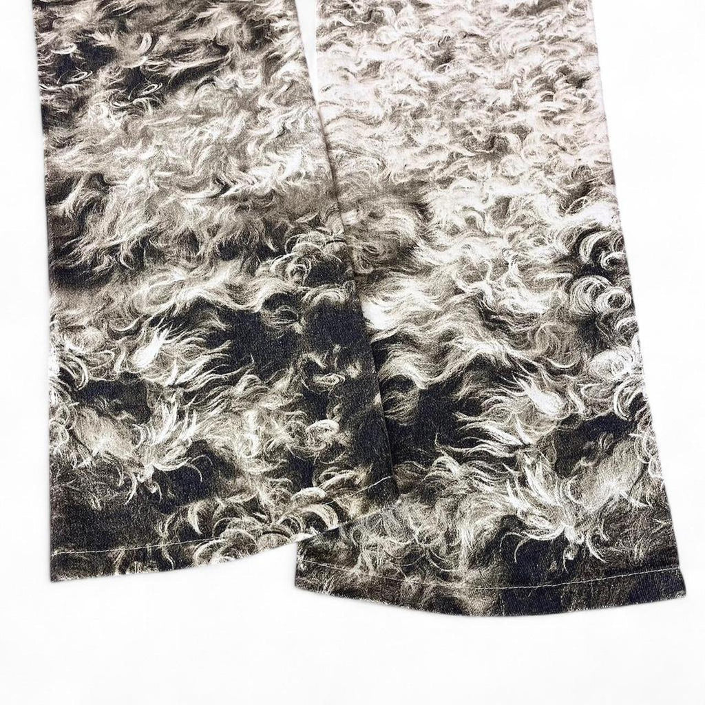 Shearling fur print jeans (FW1998 collection)
