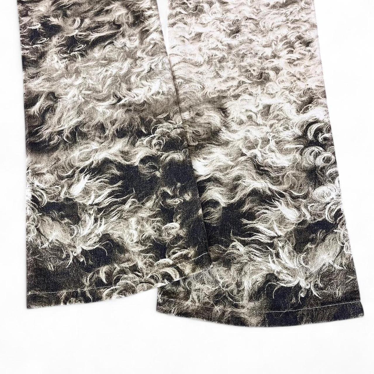 Shearling fur print jeans (FW1998 collection)