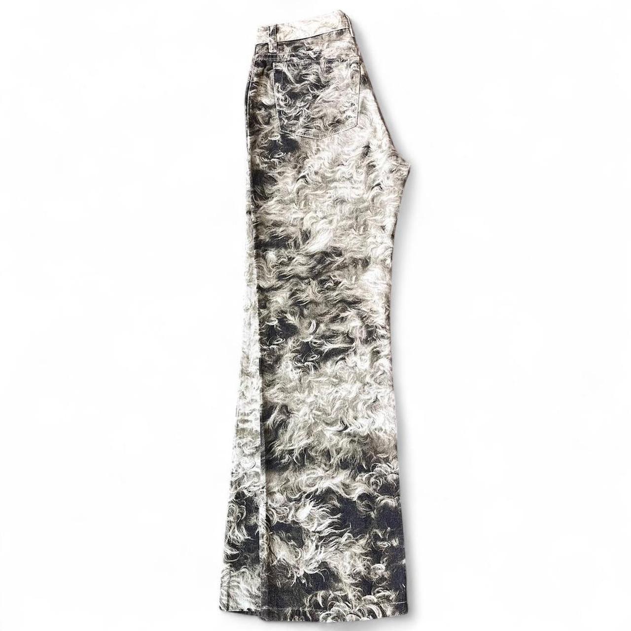 Shearling fur print jeans (FW1998 collection)